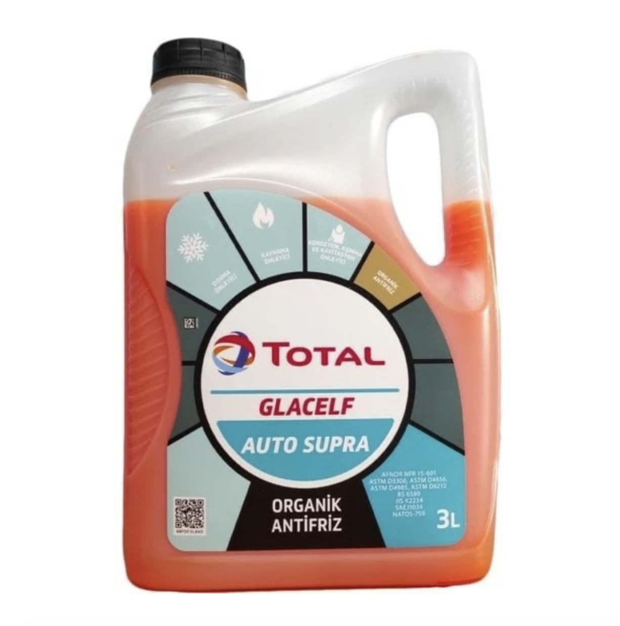 Antifriz Kırmızı 3 Lt Total Glacelf Auto Supra Organik