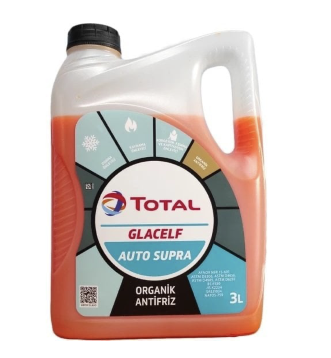 Antifriz Kırmızı 3 Lt Total Glacelf Auto Supra Organik