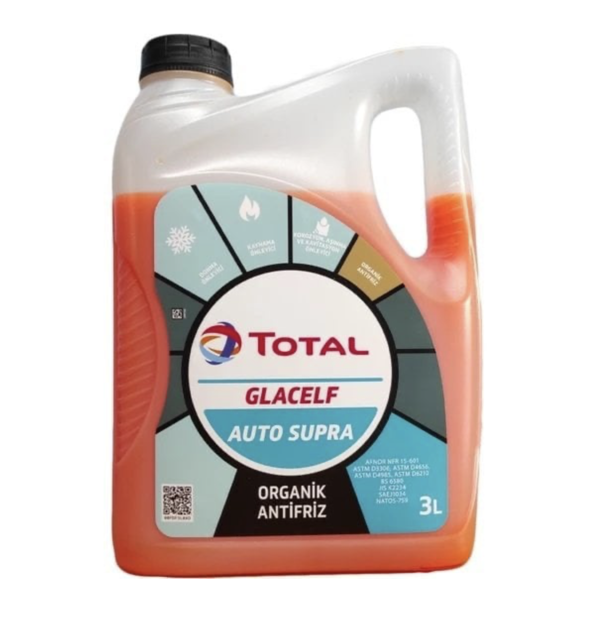Antifriz Kırmızı 3 Lt Total Glacelf Auto Supra Organik