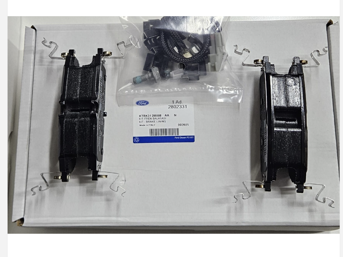 Arka Fren Balatası Transit V363 Custom V362 2024/-